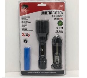Linterna recargable luz roja